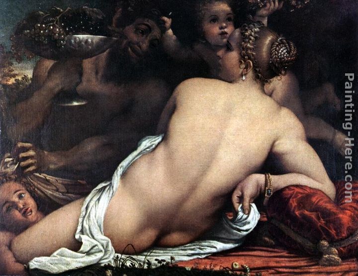 Annibale Carracci Venus with a Satyr and Cupids